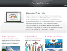 Tablet Screenshot of cangussupraiahotel.com.br